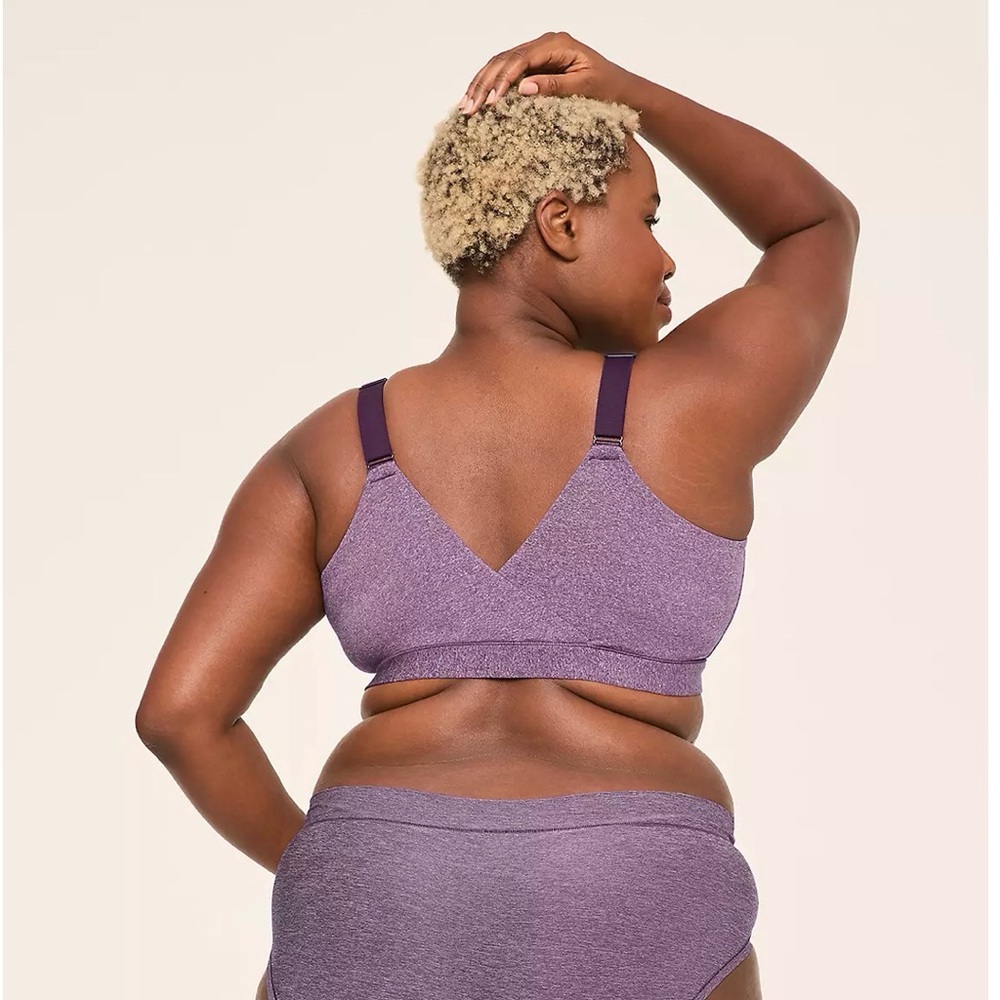 Cacique Purple Wireless Everyday Comfort Bra - Picture 2 of 10